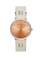 Rebecca Minkoff Major Urban Classic Stainless Steel & Leather-strap Watch