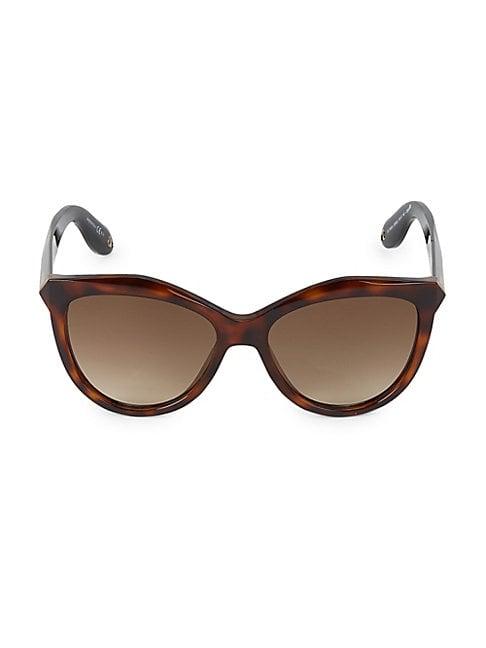 Givenchy 55mm Oversized Round Tortoiseshell Sunglasses