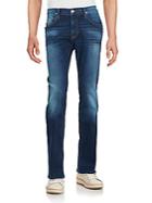 Hudson Straight-leg Faded Jeans