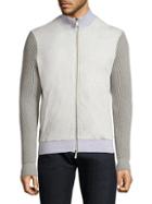 Eleventy Full-zip Cotton Sweater Jacket