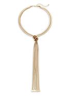 Kenneth Jay Lane 22k Gold-plated Knotted Tassel Necklace