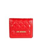 Love Moschino Portafogli Quilted Faux Leather Wallet