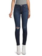Hudson Jeans Krista Ripped Super Skinny Ankle Jeans