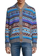 Dnm Collection Aztec Buttoned Sweater
