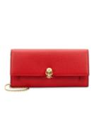 Alexander Mcqueen Small Leather Chain Wallet