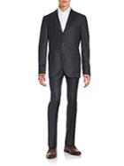 Brunello Cucinelli Regular-fit Tonal Mini Check Virgin Wool Suit