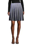 Saks Fifth Avenue Striped Flare Skirt