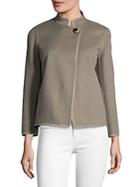 Lafayette 148 New York Two Tone Double Face Branson Wool And Cashmere Jacket