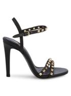 Ash Glam Studded Leather Stiletto Sandals
