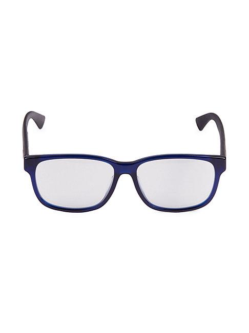 Gucci 56mm Square Blue Light Blocking Reading Glasses