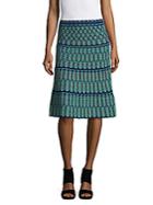 M Missoni Cotton-blend Knit A-line Skirt