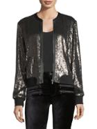 Paige Jeans Zaylee Sequined Bomber Jacket