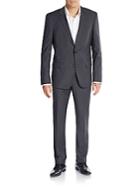 Boss Hugo Boss Halsey/merrill Regular-fit Tonal Check Virgin Wool Suit