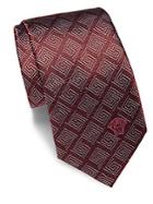 Versace Maze-patterned Silk Tie