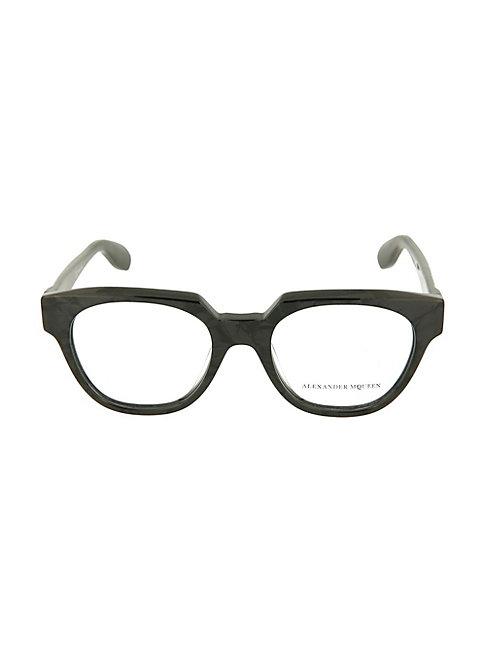 Alexander Mcqueen 49mm Square Optical Core Glasses