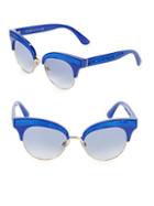 Dolce & Gabbana 50mm Sequin Trim Cateye Sunglasses
