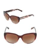 Burberry 55mm Round Butterfly Sunglasses