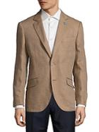 Tailorbyrd Solid Textured Linen Jacket