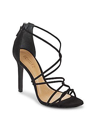 Schutz Myrcella Strappy Leather Stiletto-heel Sandals