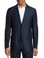 Brioni Silk-blend Long Sleeve Jacket