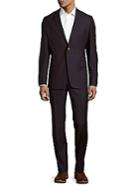Versace Collection Modern Fit Solid Wool-blend Suit