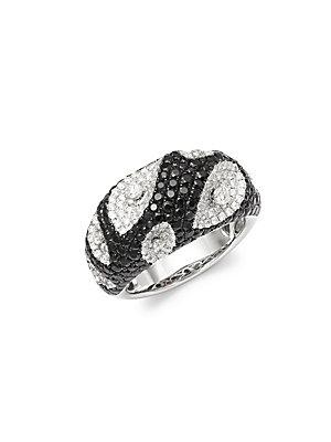 Roberto Coin Diamond & Sapphire 18k White Gold Ring