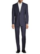 Saks Fifth Avenue Made In Italy Tailored-fit Check Wool Suit