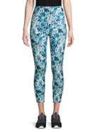 Gaiam Om High-rise Floral Capri Leggings