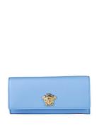 Versace Foldover Leather Continental Wallet