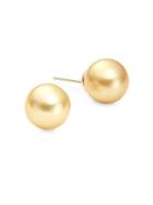 Masako 14k Gold & 9-9.5mm Golden South Sea Pearl Stud Earrings