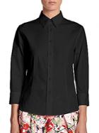 Carolina Herrera Classic Cotton Blouse