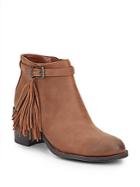 Circus By Sam Edelman Jolie Leather Fringe Booties
