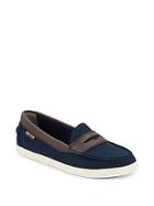 Cole Haan Canvas Penny Loafers