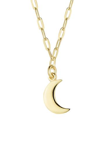 Chloe & Madison 14k Gold Vermeil Moon Necklace