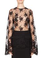 Givenchy Lace Bell-sleeve Top