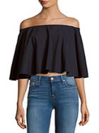 Petersyn Madison Ruffled Off-the-shoulder Top
