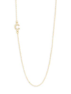 Baublebar Diamanda Alpha 14k Goldplated C-necklace