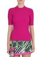 Carven Rib-knit Crewneck Top