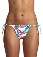 Onia Leaf-print Bikini Bottom