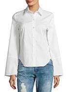 Saks Fifth Avenue Solid Cotton-blend Shirt