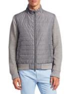 Saks Fifth Avenue Collection Mixed Media Cotton Jacket