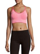 Marc New York By Andrew Marc Performance Textured Strappy-back Sports Bra