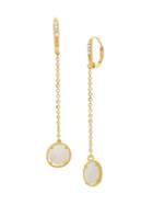 Jan-kou 14k Goldplated & Genuine Mother-of-pearl Drop Earrings