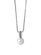 Effy 18k Yellow Gold And Sterling Silver Pearl Pendant Necklace