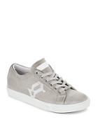Galliano Suede Leather Low Top Sneakers