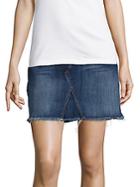 7 For All Mankind Cotton-blend Skirt