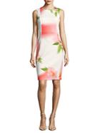 Calvin Klein Floral Sheath Dress