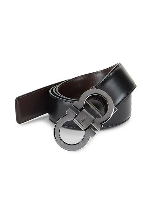 Salvatore Ferragamo Adjustable & Reversible Gancini Buckle Belt