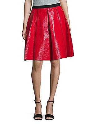 Marc Jacobs Pleated Cotton Fit-&-flare Skirt