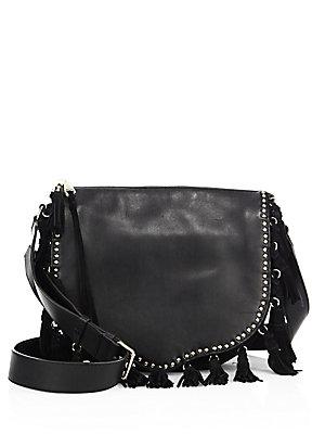 Rebecca Minkoff Multi-tassel Studded Leather Saddle Bag